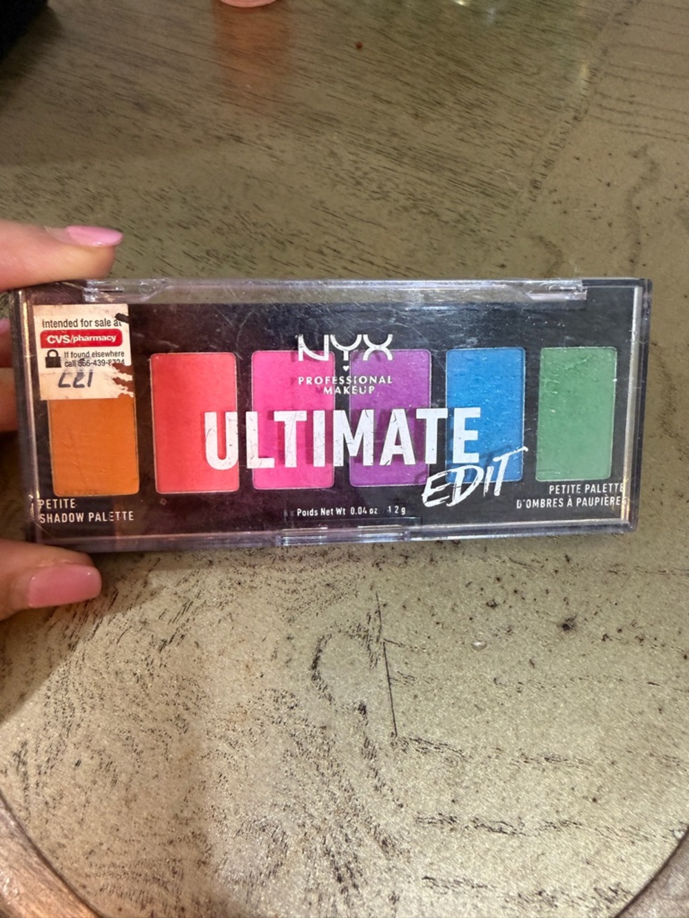 NYX Bright Petite Palette — Orange, Coral, Magenta, Blue, Green
